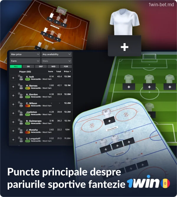 Ce este Fantasy Sports 1win pariuri în Moldova