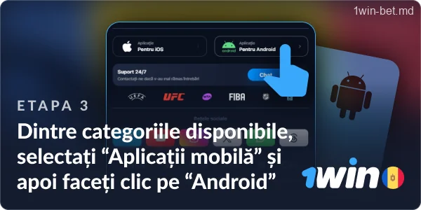 Selectați „Mobile Apps” și apoi faceți clic pe „Android”