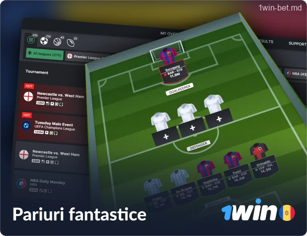 Pariuri sportive Fantasy la 1win Moldova