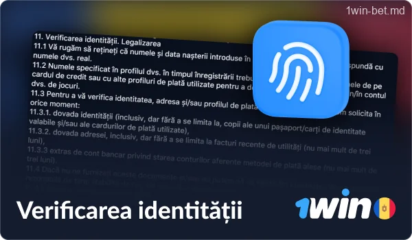 Verificarea utilizatorilor 1win din Moldova